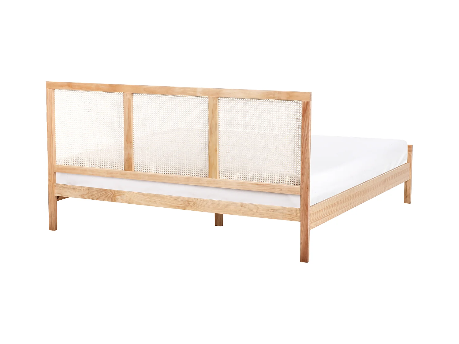 Bett mit Lattenrost Kiefernholz SALERNAS 180 x 200 cm Hellbraun