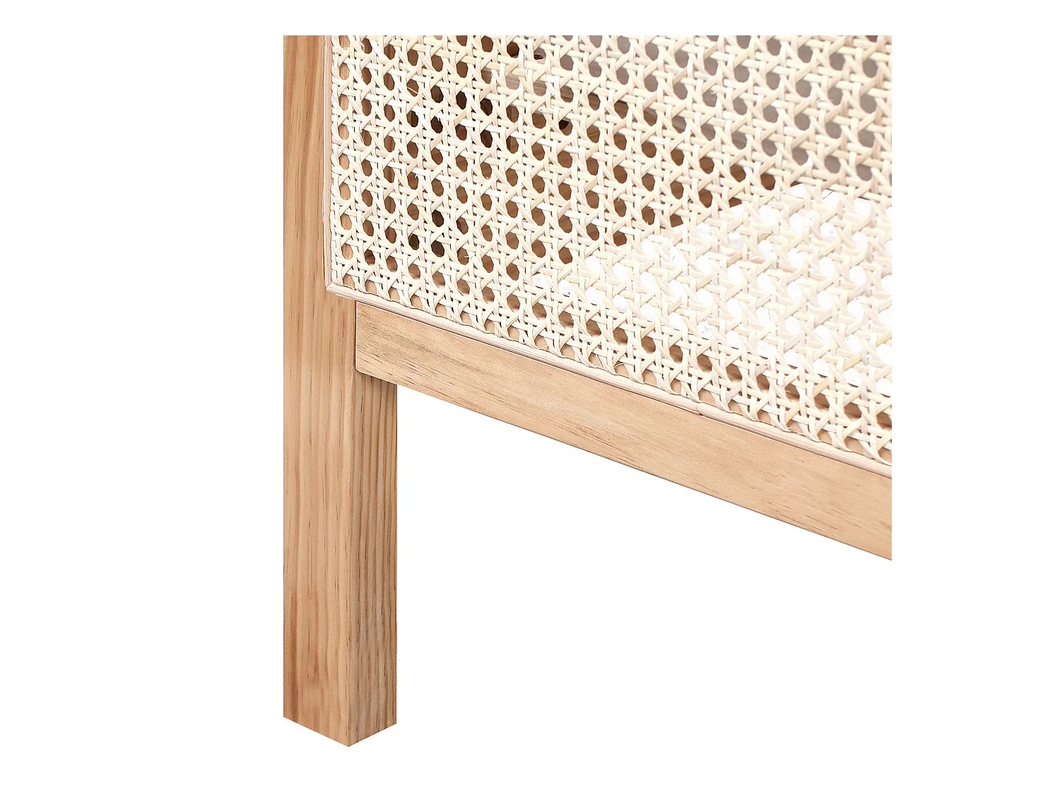 Bett mit Lattenrost Kiefernholz SALERNAS 180 x 200 cm Hellbraun