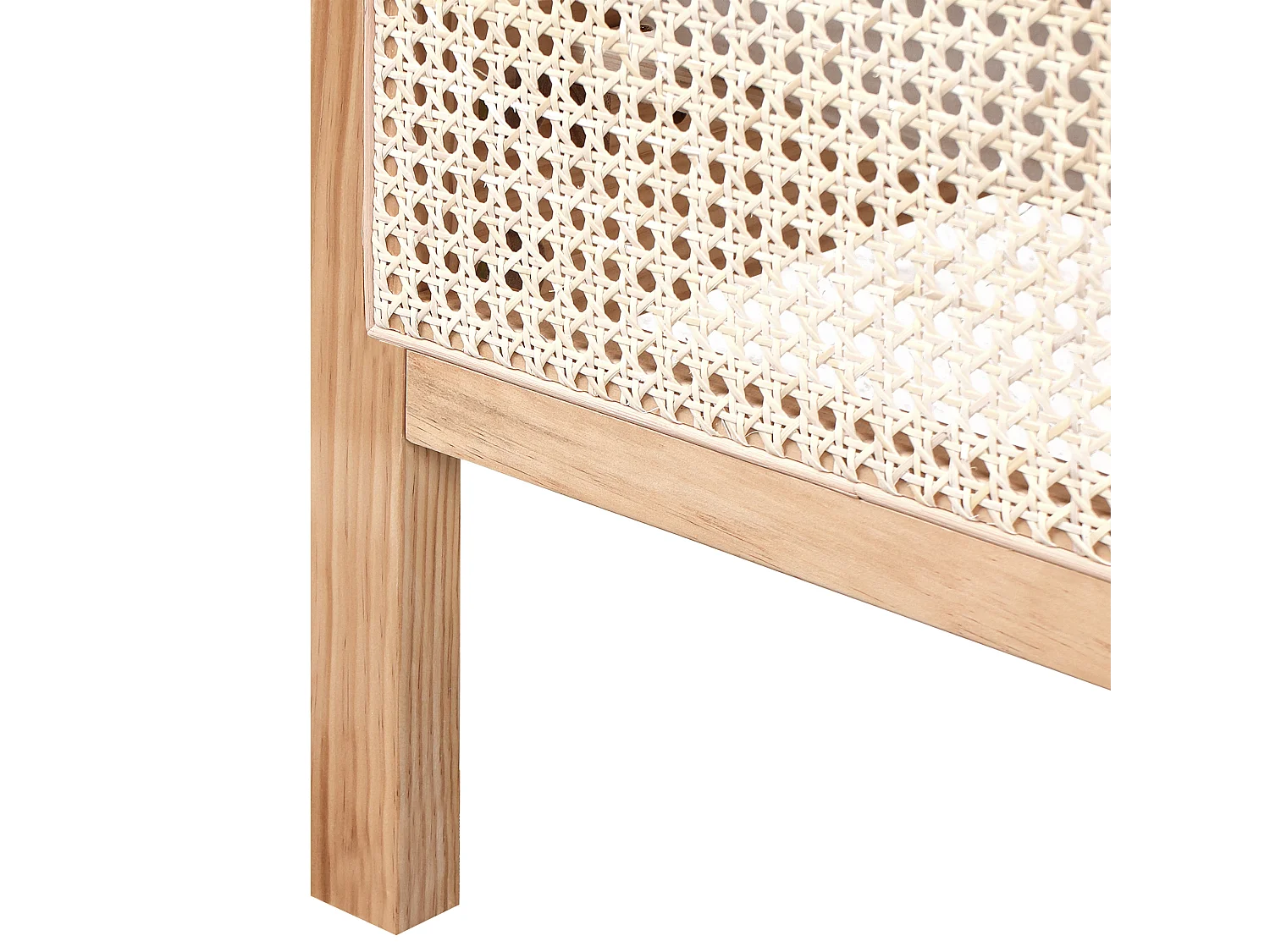 Letto Legno di pino SALERNAS 180 x 200 cm Marrone chiaro