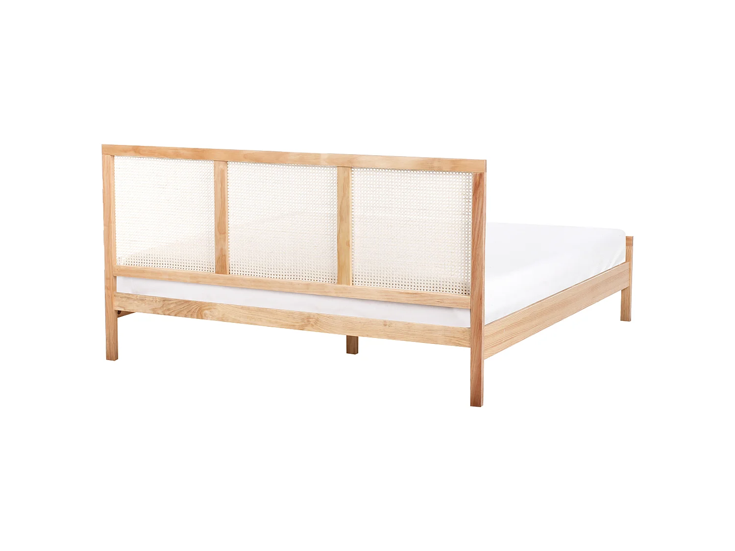 Bed Pine Wood SALERNAS 180 x 200 cm (EU Super King) Light Brown