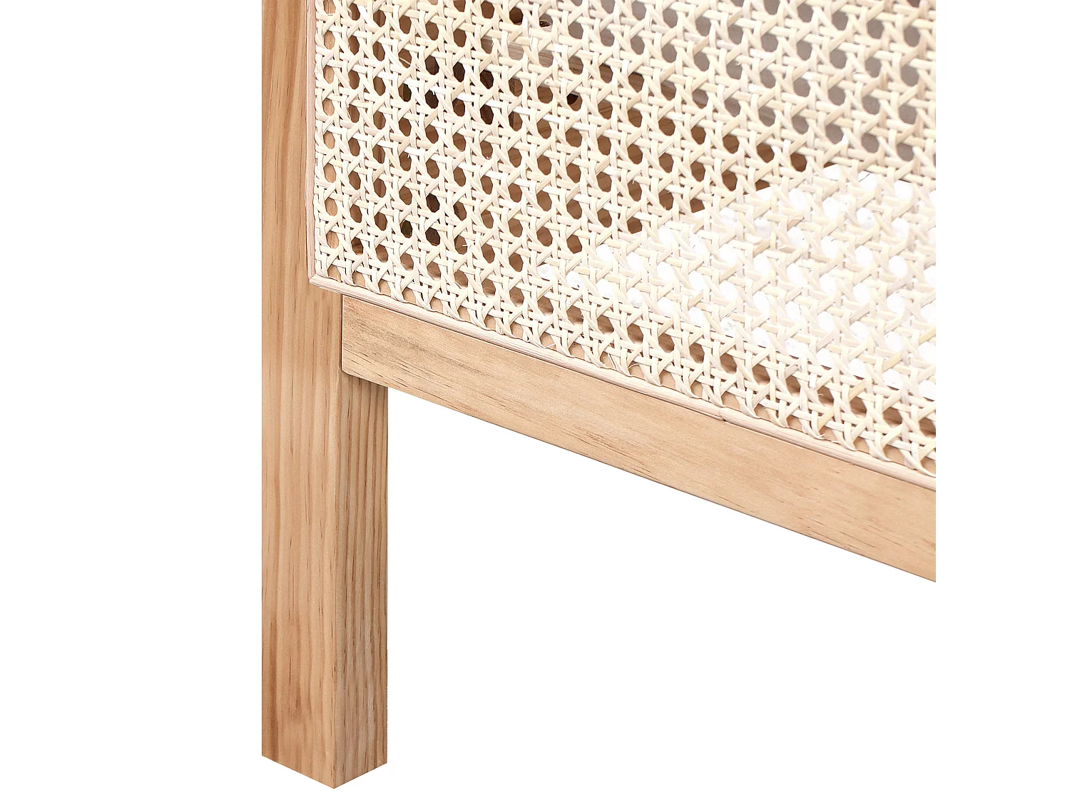 Bed Pine Wood SALERNAS 180 x 200 cm (EU Super King) Light Brown