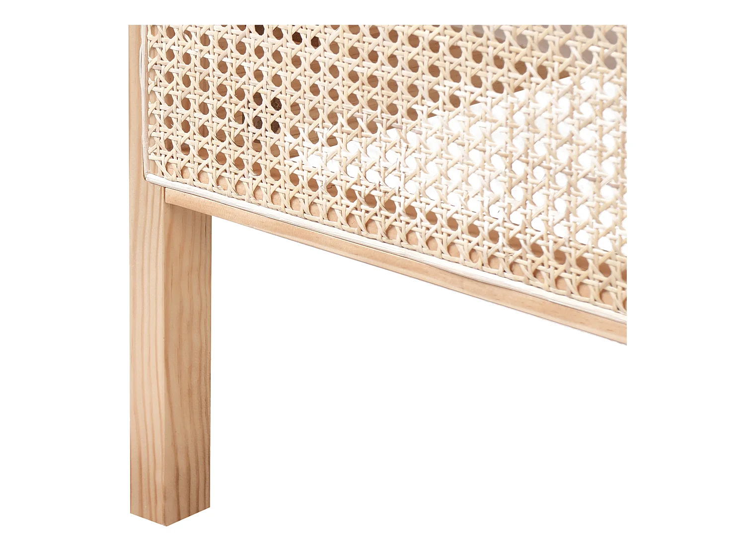 Bett mit Lattenrost Kiefernholz GONFARON 180 x 200 cm Hellbraun