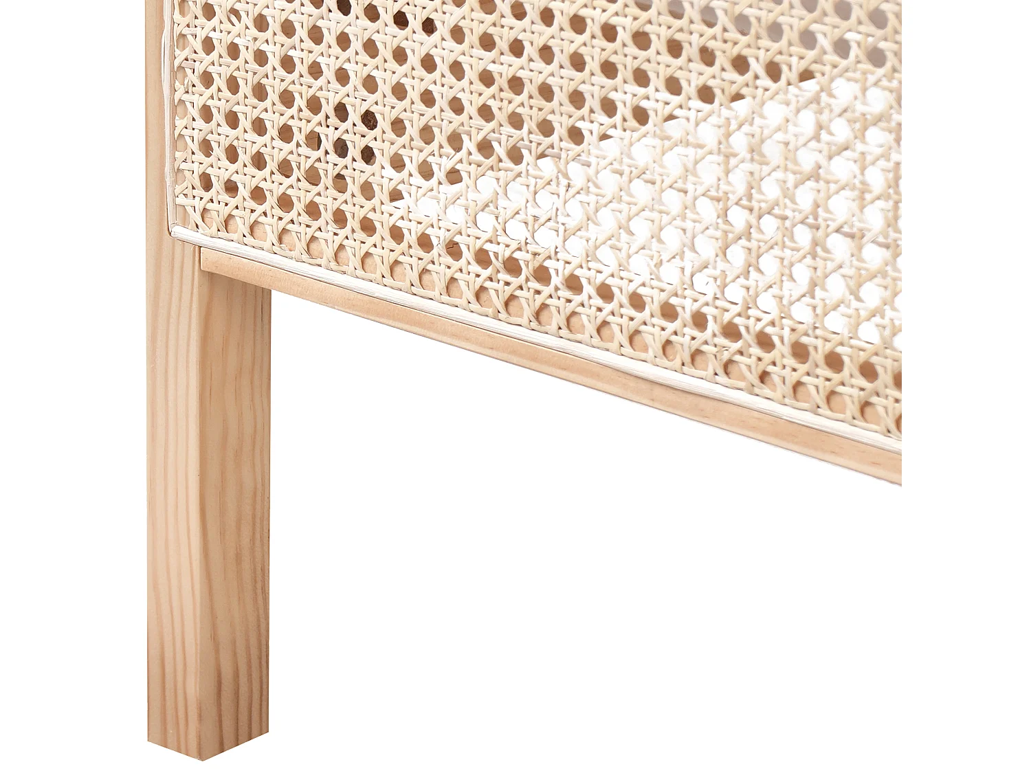 Lit avec sommier Bois de pin GONFARON 180 x 200 cm Marron clair