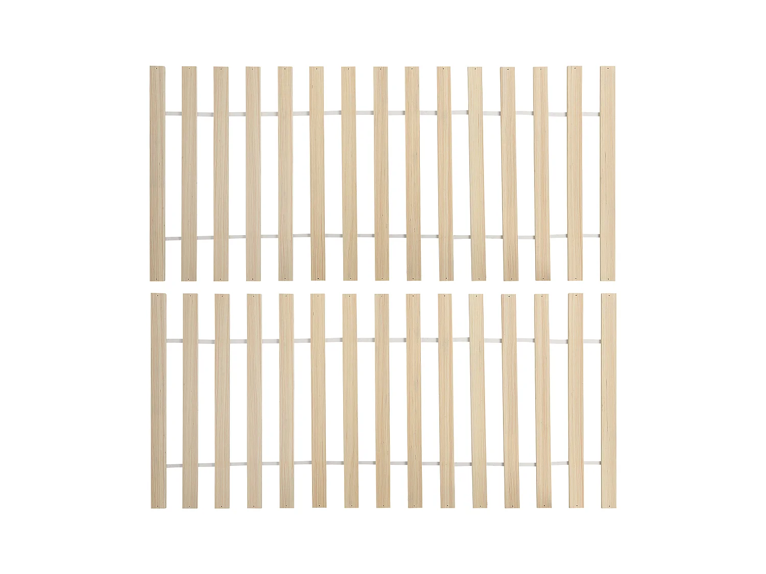 Lit avec sommier Bois de pin OLENDON 180 x 200 cm Marron clair