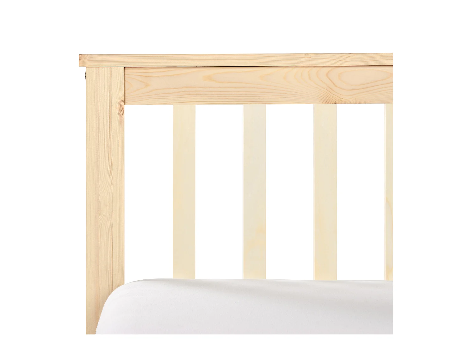 Lit avec sommier Bois de pin OLENDON 180 x 200 cm Marron clair