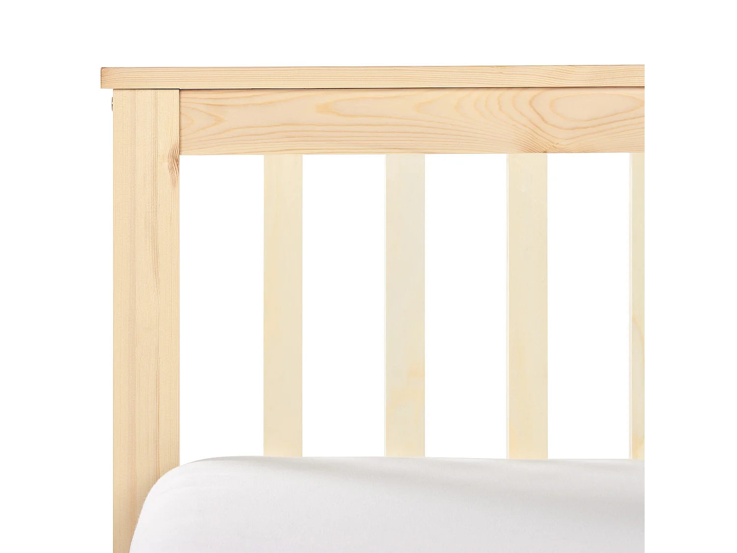 Lit avec sommier Bois de pin OLENDON 180 x 200 cm Marron clair