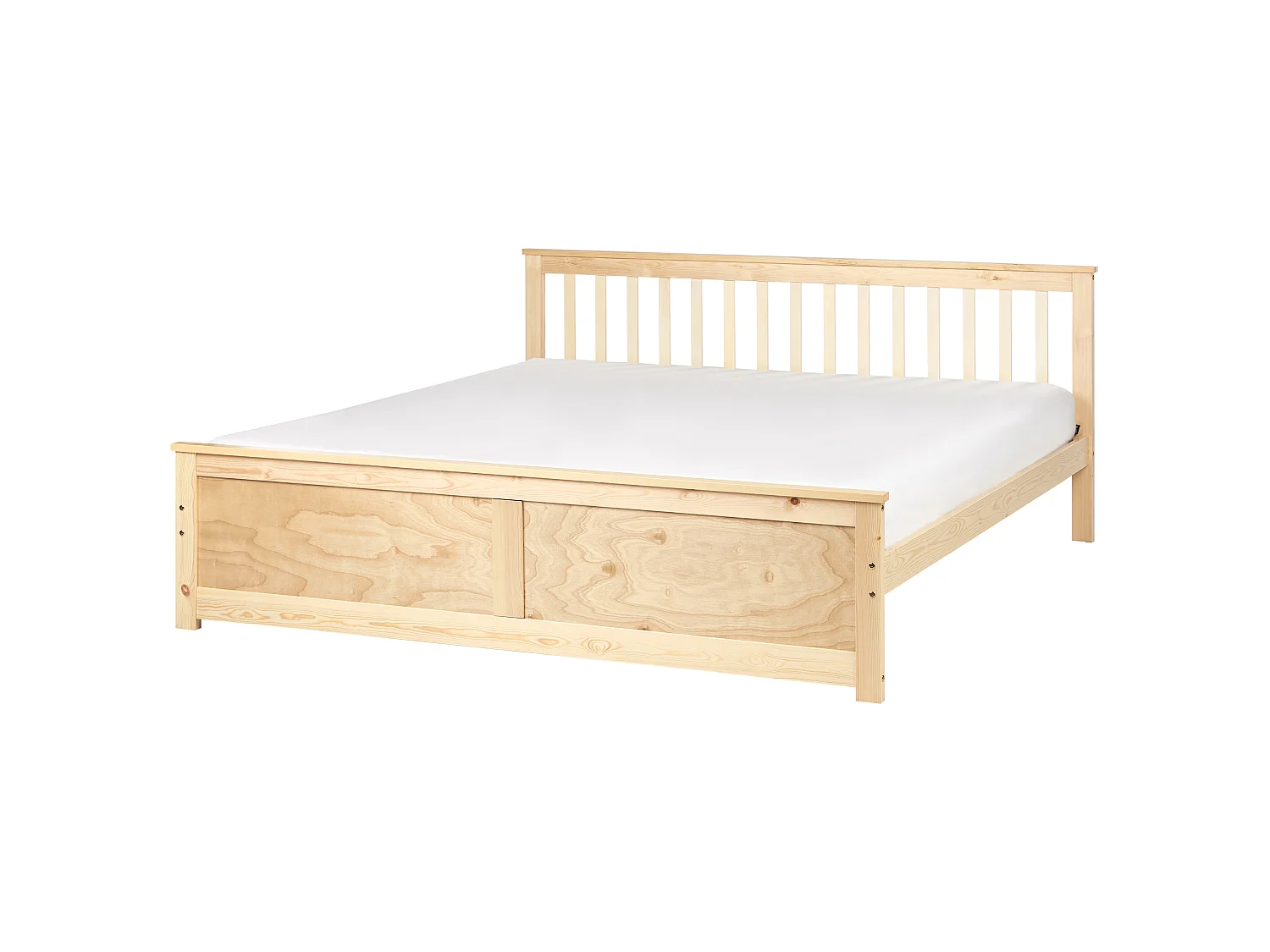 Bed Pine Wood OLENDON 180 x 200 cm (EU Super King) Light Brown