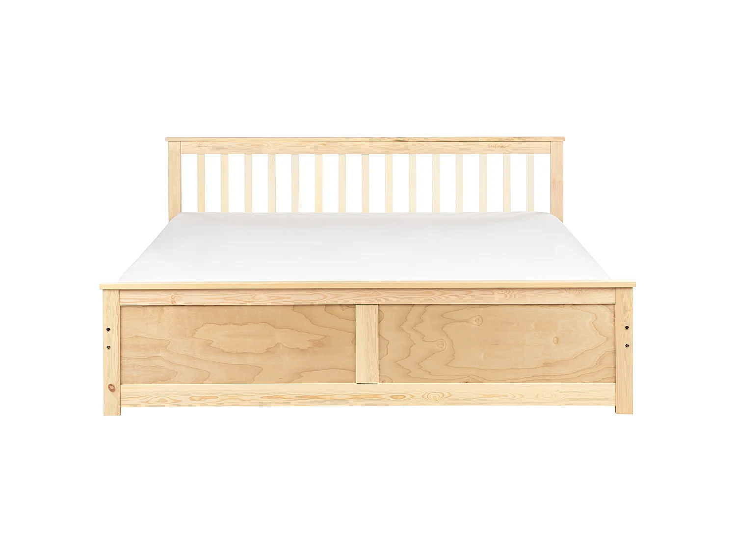 Bed Pine Wood OLENDON 180 x 200 cm (EU Super King) Light Brown