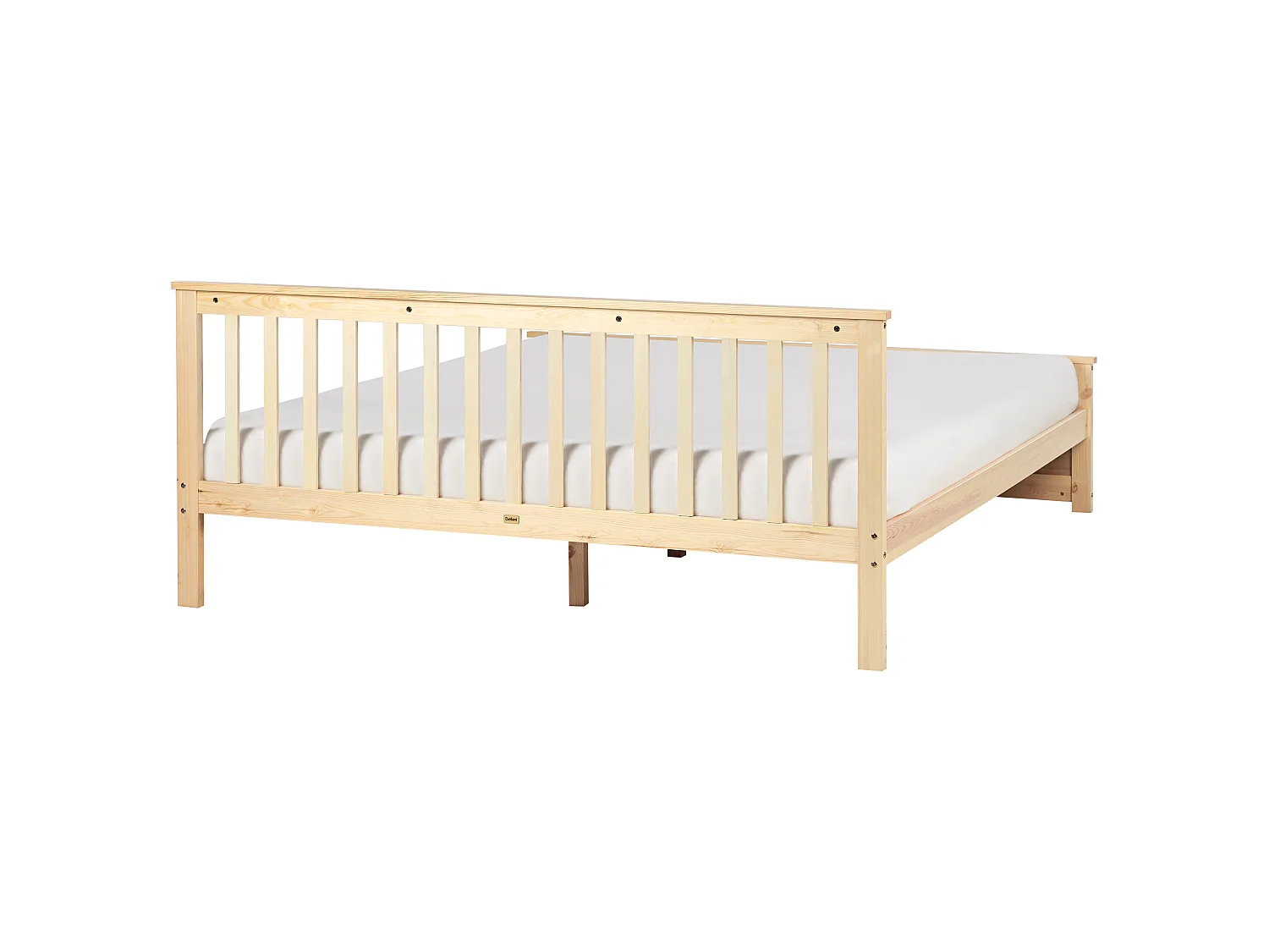 Bed Pine Wood OLENDON 180 x 200 cm (EU Super King) Light Brown