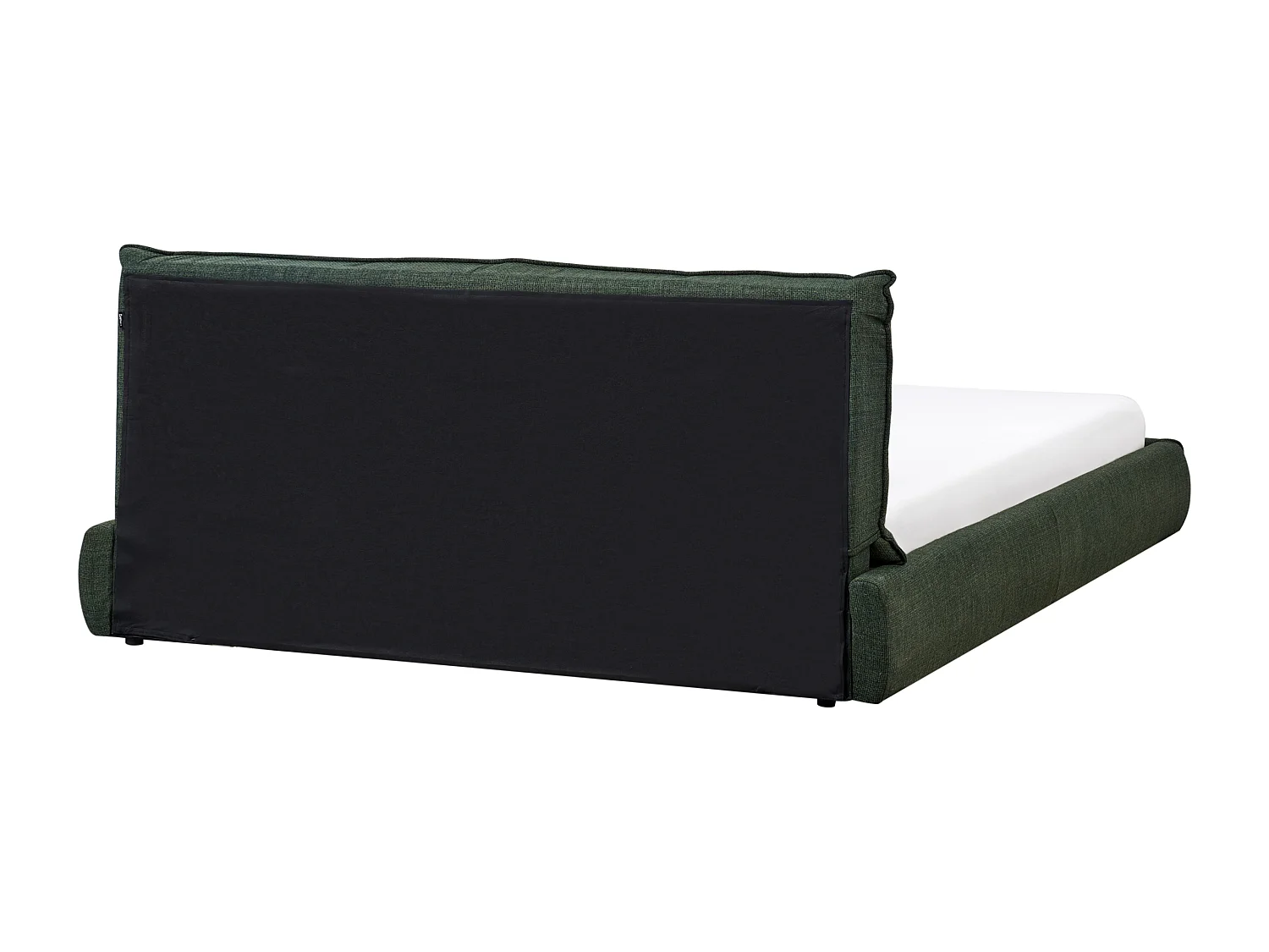 Lit avec sommier Tissu VINAY 180 x 200 cm Vert foncé