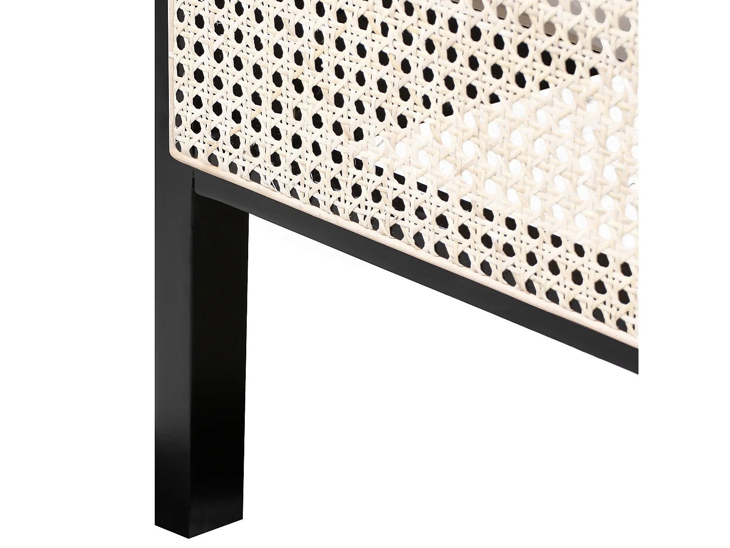 Bett mit Lattenrost Kiefernholz GONFARON 180 x 200 cm Schwarz