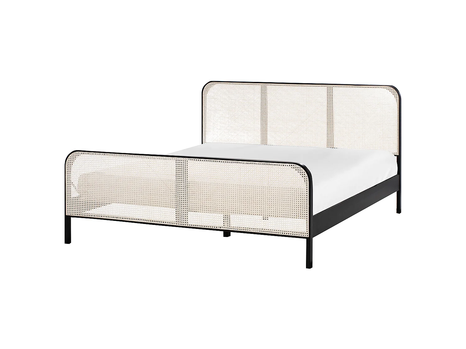 Letto Legno di pino GONFARON 180 x 200 cm Nero