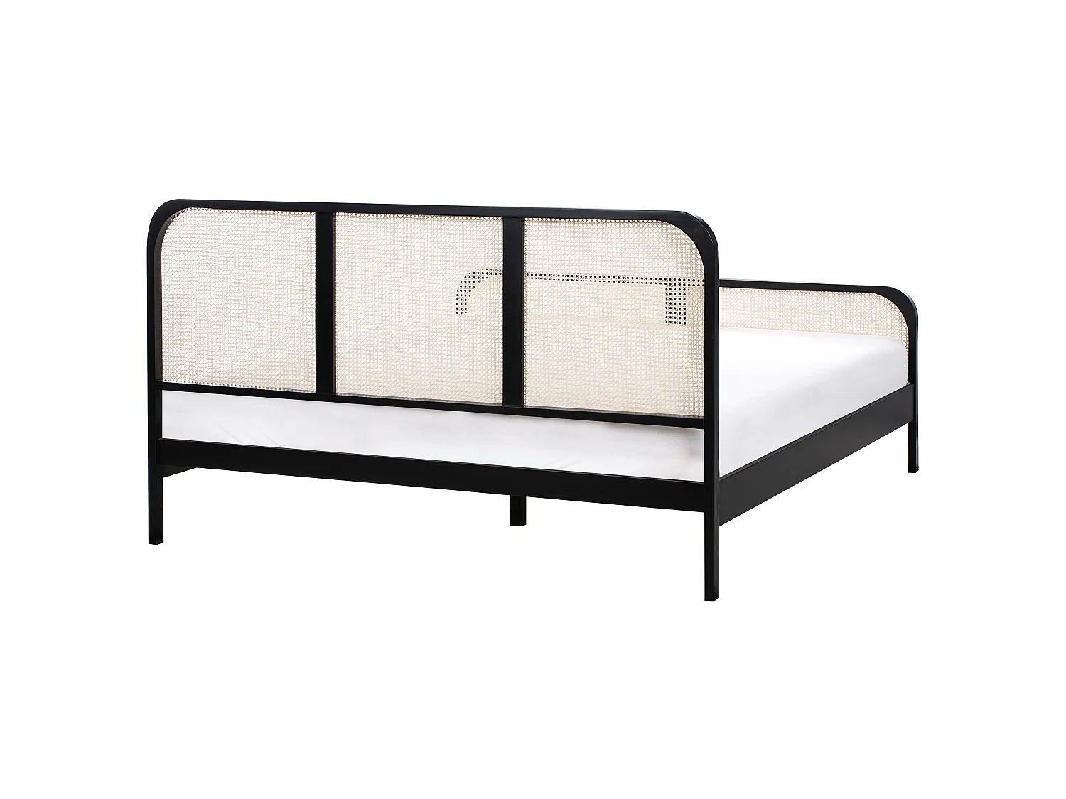 Letto Legno di pino GONFARON 180 x 200 cm Nero