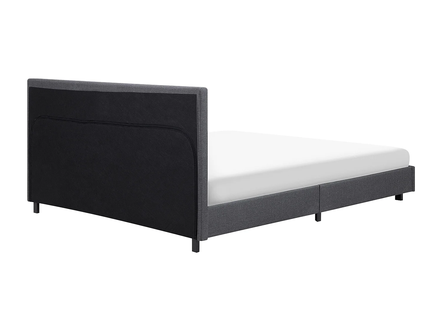 Letto ad acqua Tessuto ALBI 160 x 200 cm Grigio