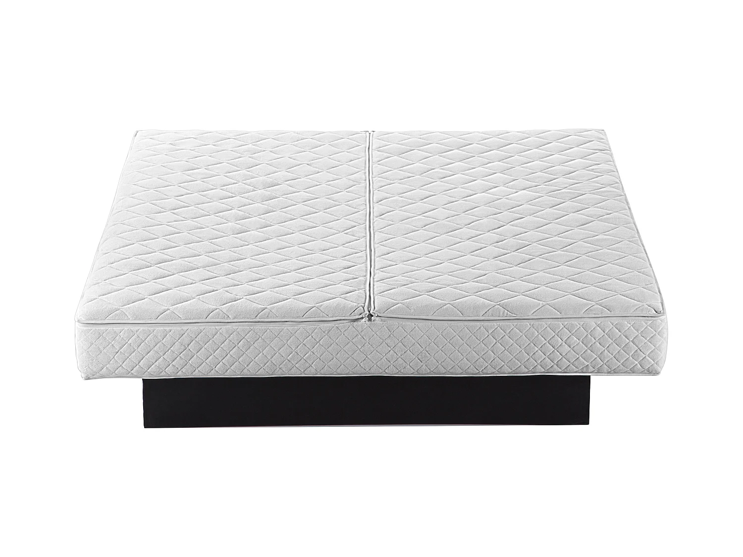 Lit à eau Velours AVALLON 160 x 200 cm Bleu marine