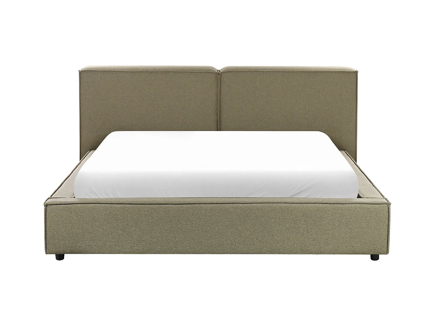 Bett mit Lattenrost Stoff LINARDS 160 x 200 cm Grün