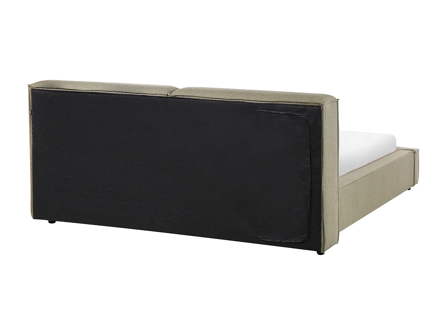 Lit avec sommier Tissu LINARDS 160 x 200 cm Vert