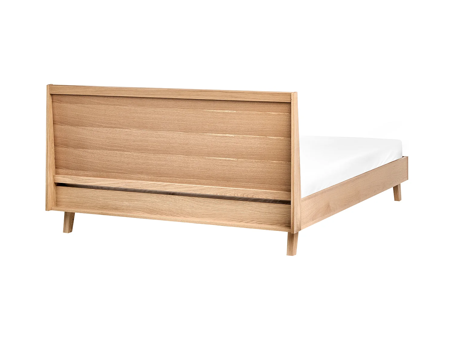 Bett mit Lattenrost WIZERNES 160 x 200 cm Helle Eiche