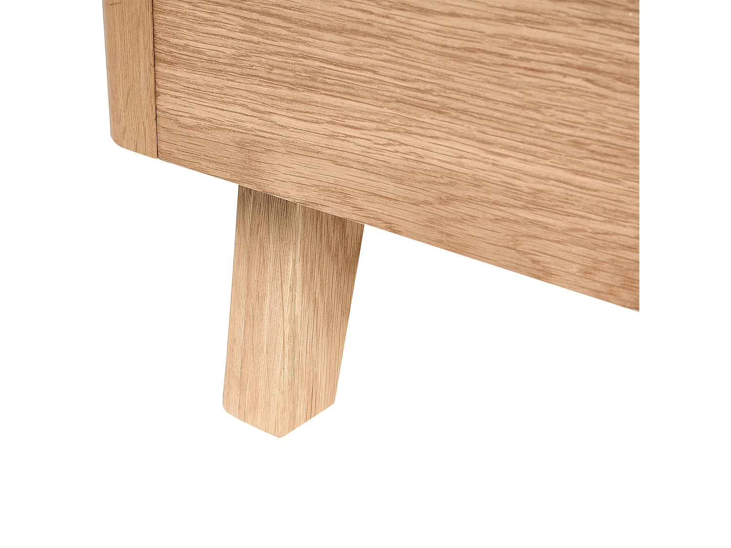 Bed WIZERNES 160 x 200 cm Licht eikenhout