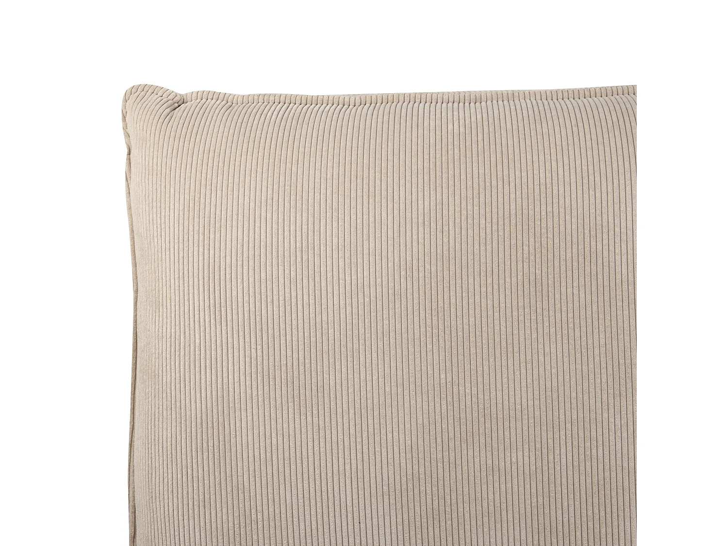 Lit à eau Velours côtelé VINAY 160 x 200 cm Taupe