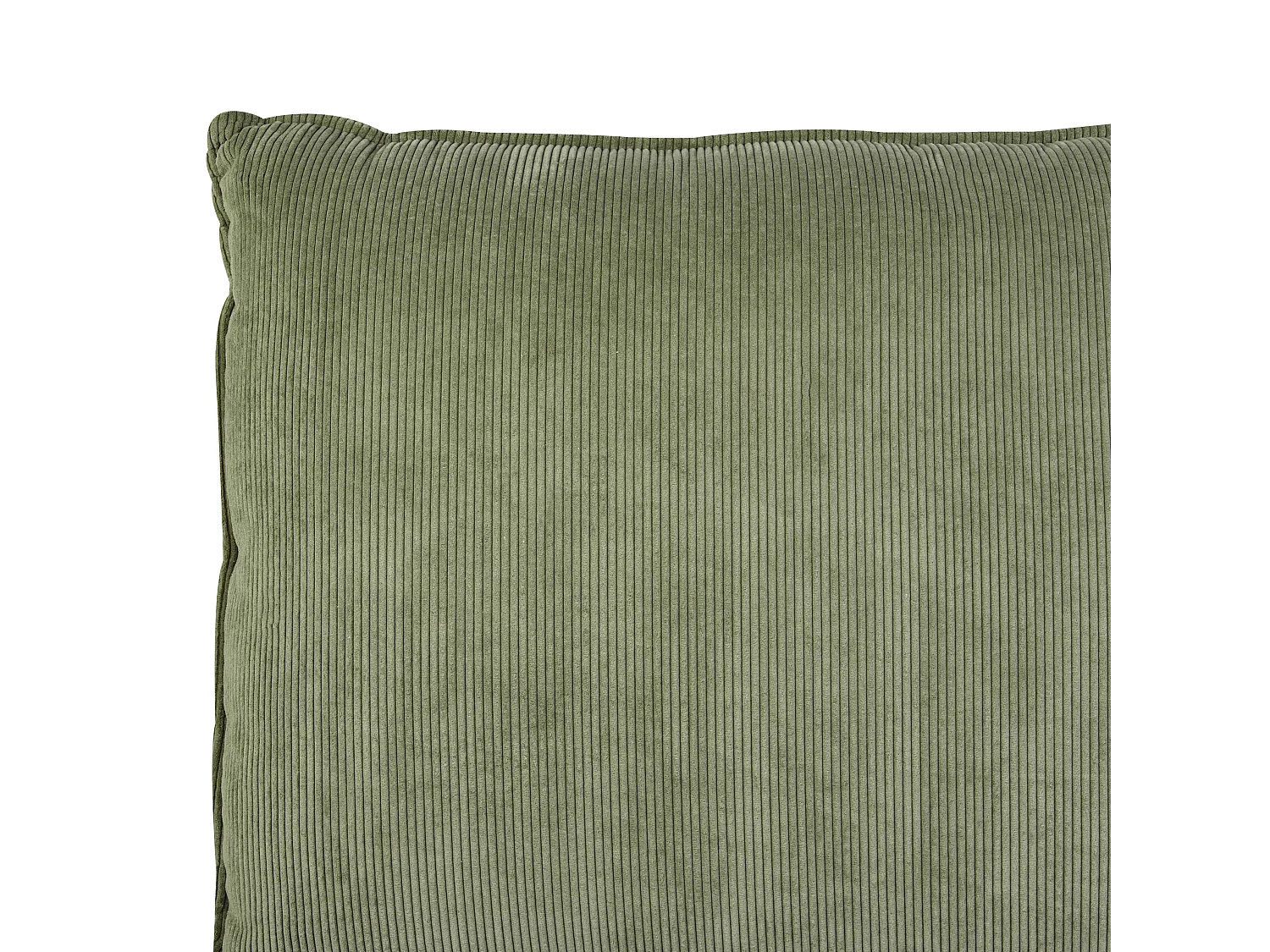 Lit à eau Velours côtelé VINAY 160 x 200 cm Vert olive