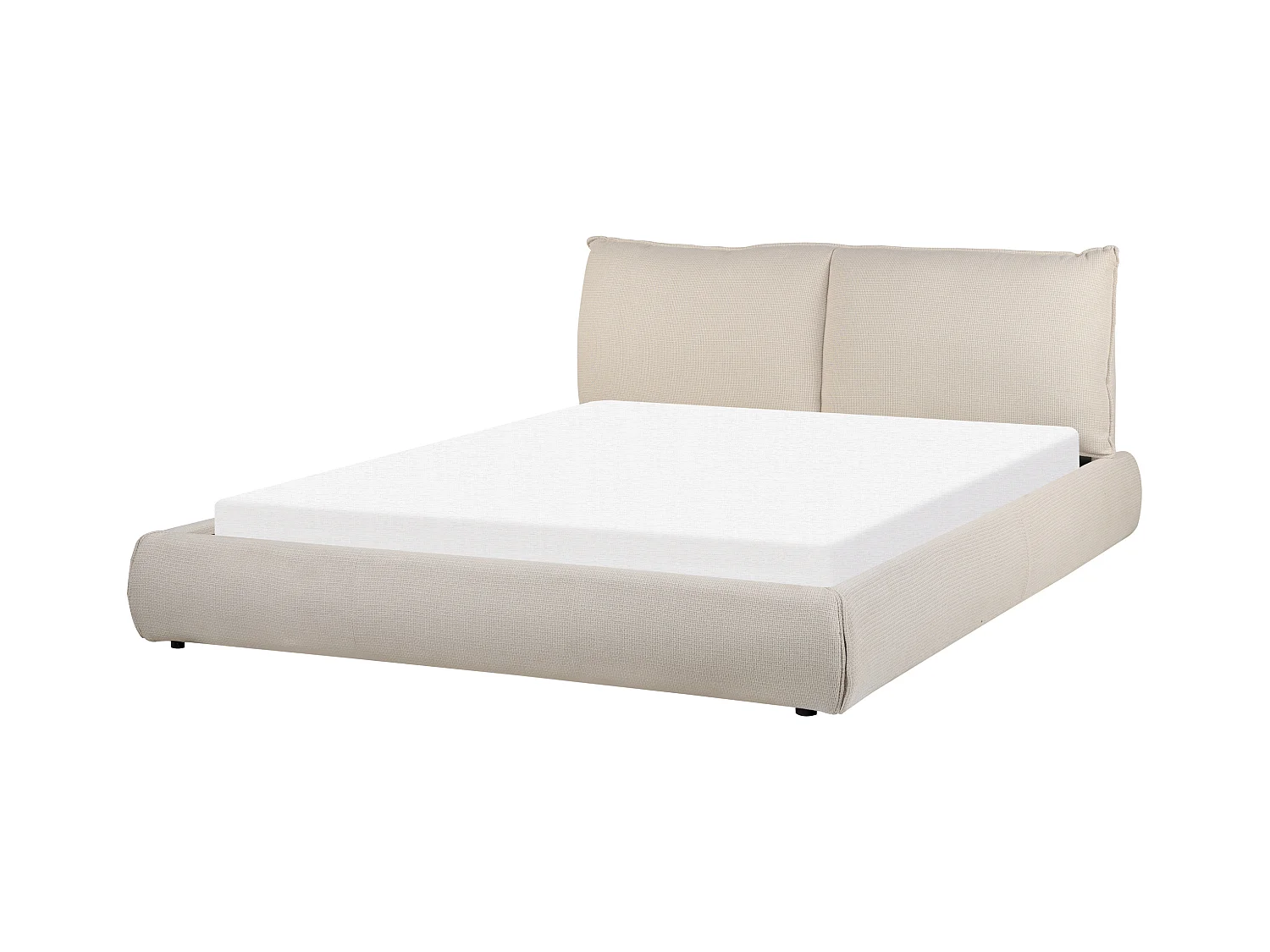 Lit à eau Tissu VINAY 160 x 200 cm Beige