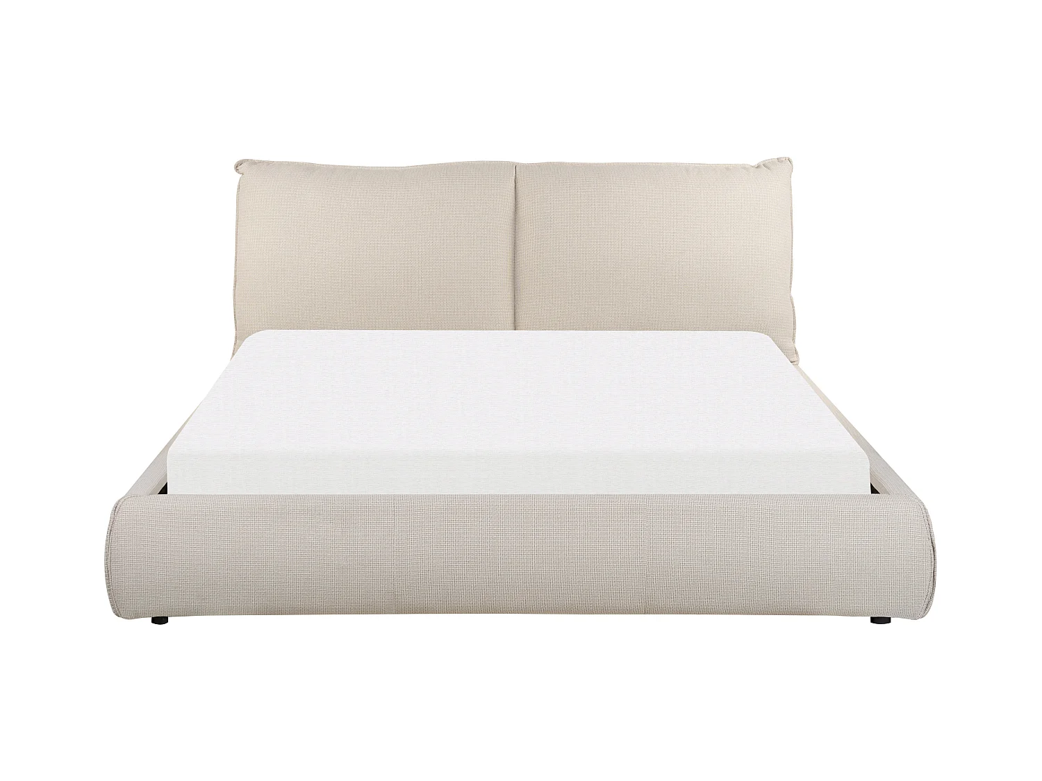 Lit à eau Tissu VINAY 160 x 200 cm Beige