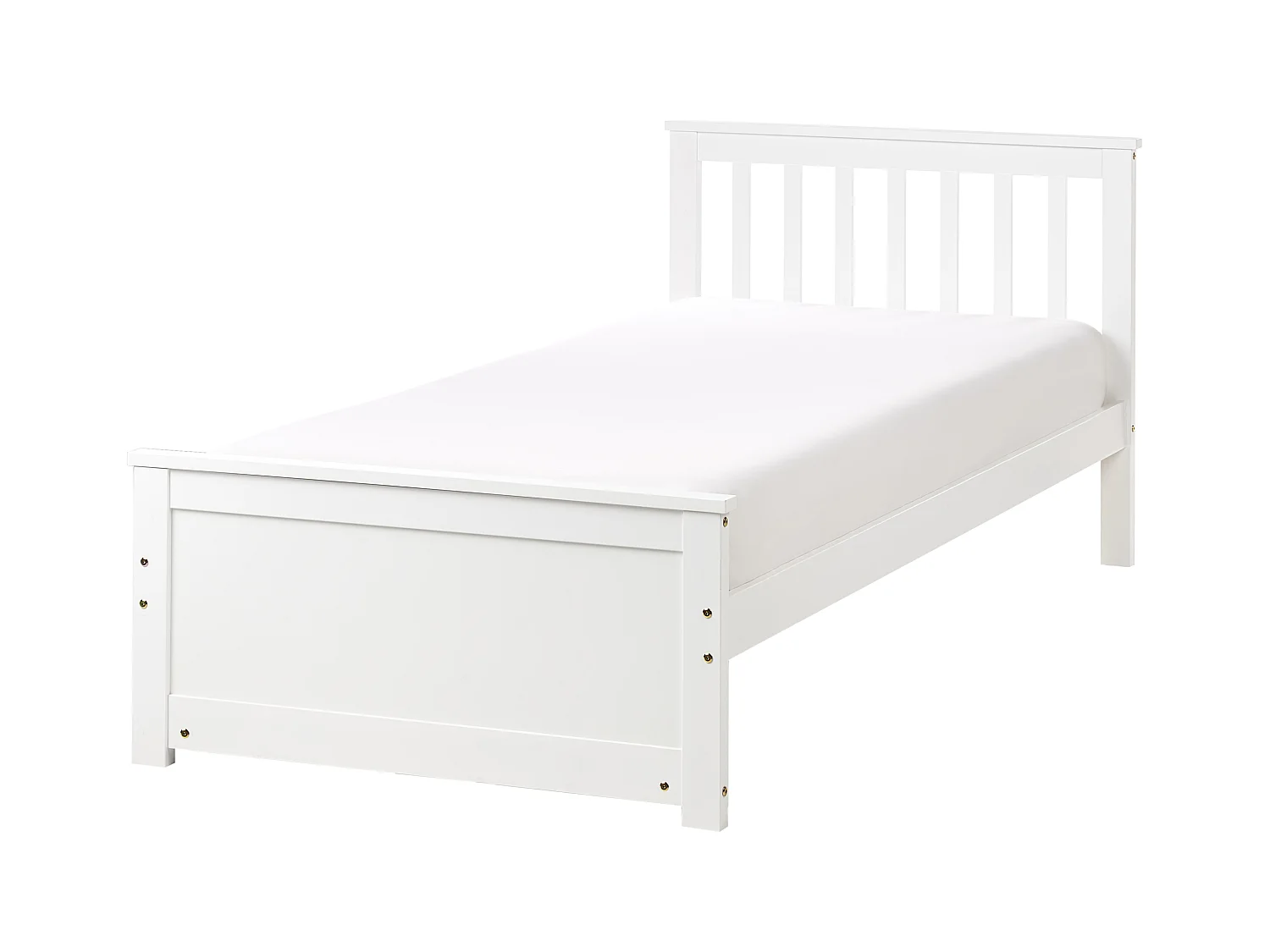 Cama Madeira OLENDON 90 x 200 cm Branco