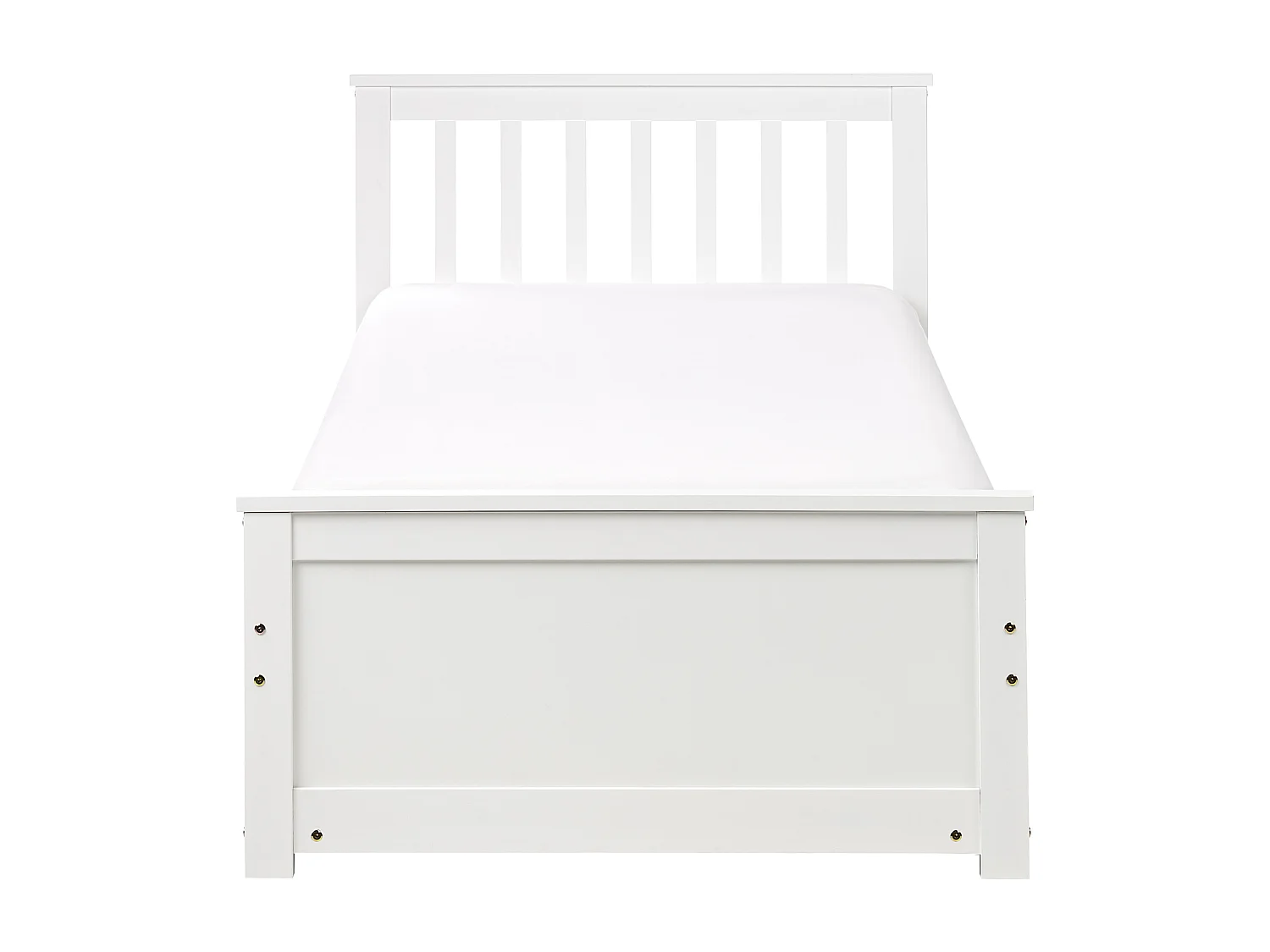 Cama Madeira OLENDON 90 x 200 cm Branco