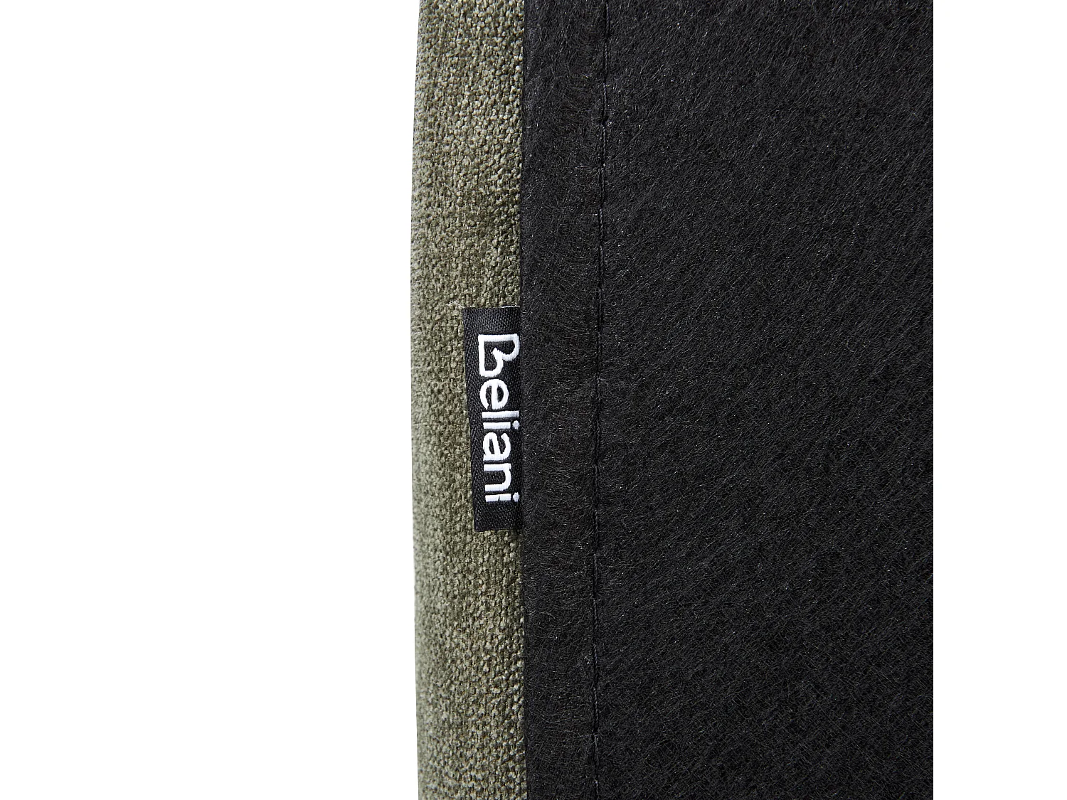 Lit avec sommier Lin synthétique LAVARDENS 160 x 200 cm Vert foncé