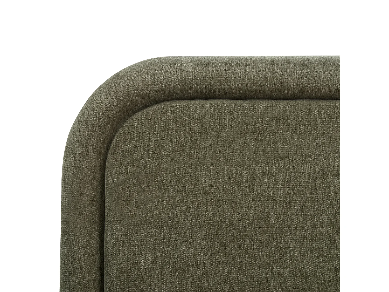 Bed Faux Linen LAVARDENS 160 x 200 cm (EU King Size) Green