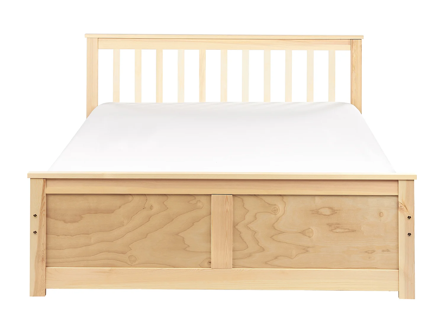 Bett mit Lattenrost Kiefernholz OLENDON 140 x 200 cm Hellbraun