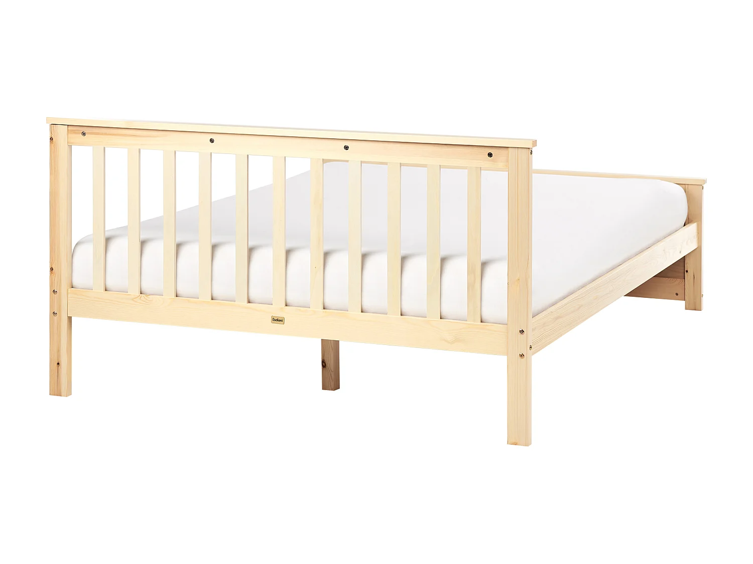 Bett mit Lattenrost Kiefernholz OLENDON 140 x 200 cm Hellbraun