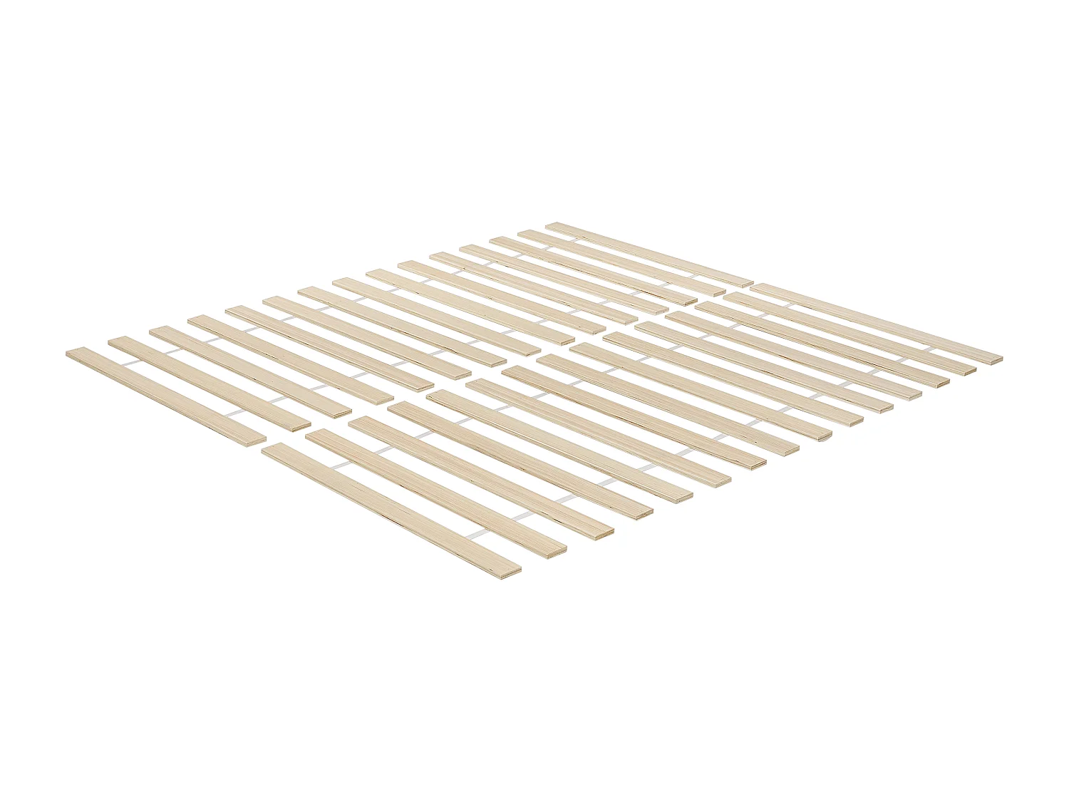 Lit avec sommier Bois de pin OLENDON 140 x 200 cm Blanc