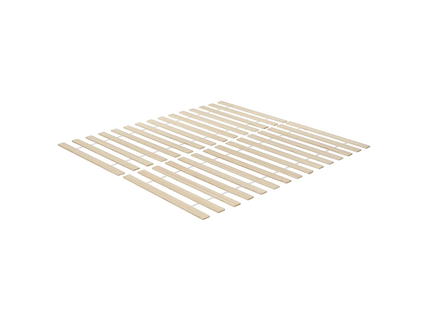 Bed Pine Wood OLENDON 140 x 200 cm (EU Double) White