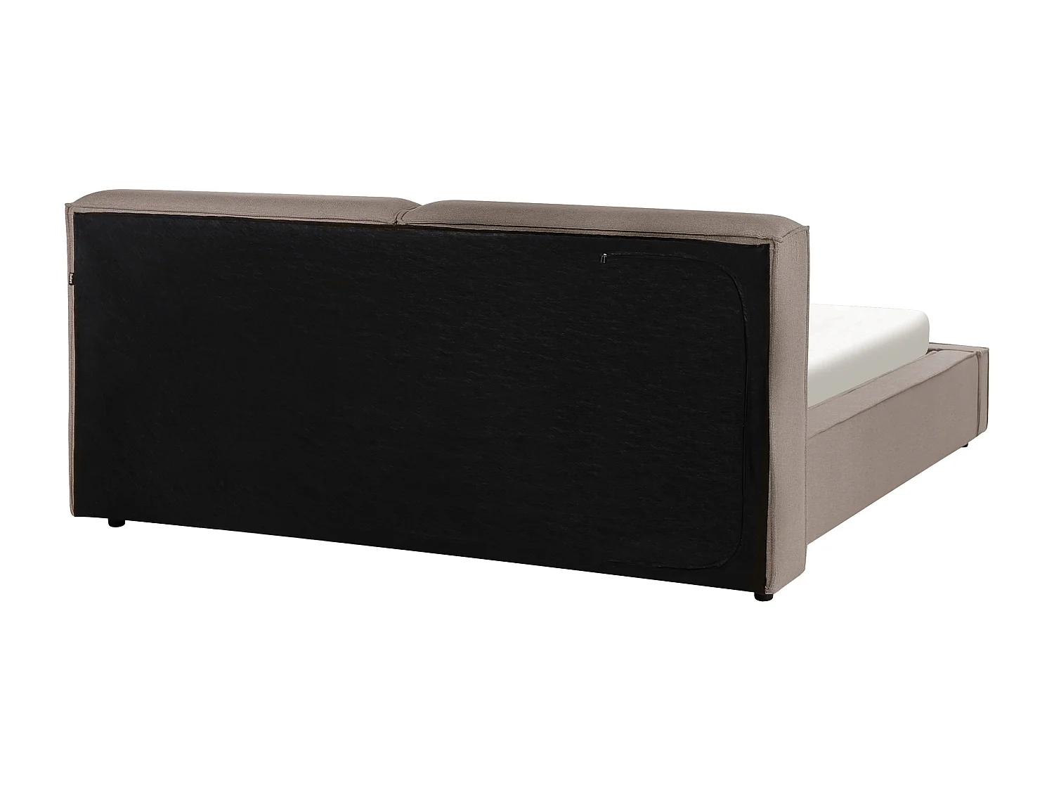 Letto Tessuto LINARDS 160 x 200 cm Marrone chiaro