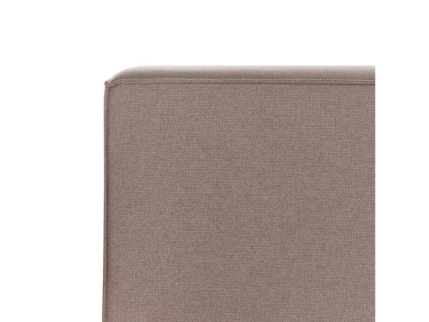 Cama Tecido LINARDS 160 x 200 cm Castanho claro