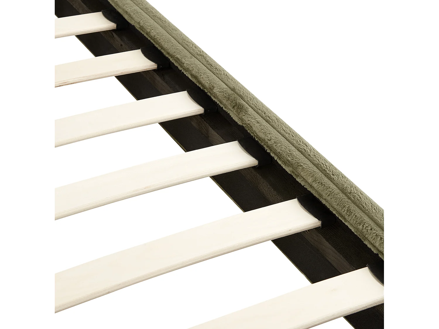 Bett mit Lattenrost Cord FLAYAT 160 x 200 cm Grün