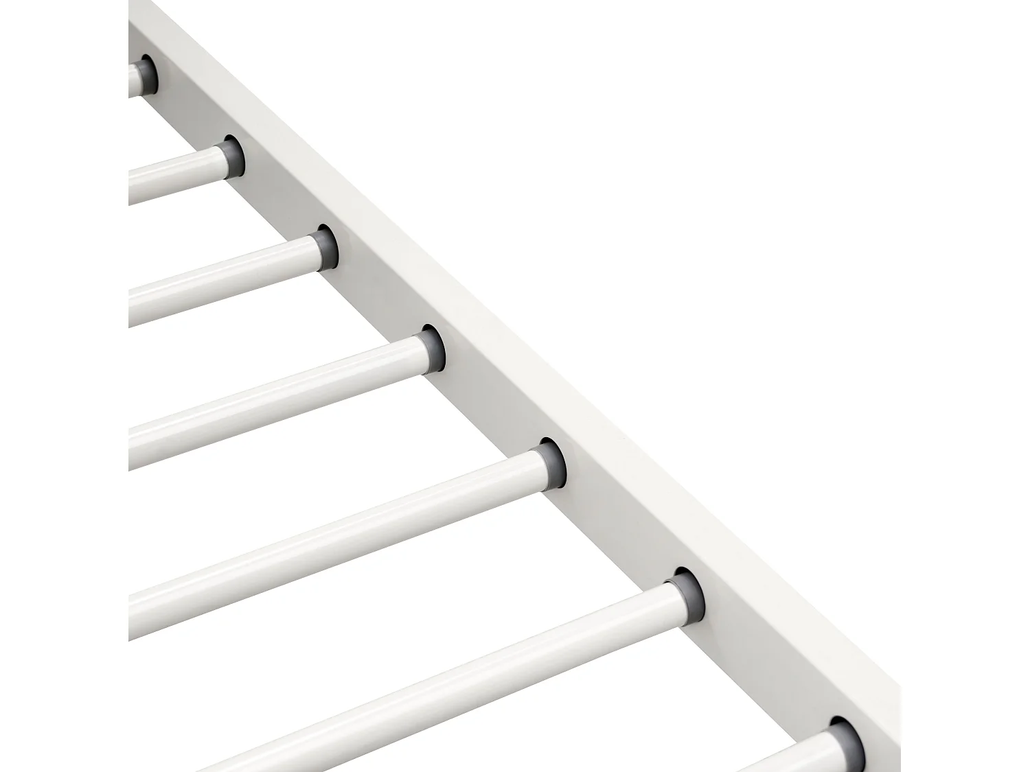 Lit superposé Métal CHARTRES 90 x 200 cm Blanc