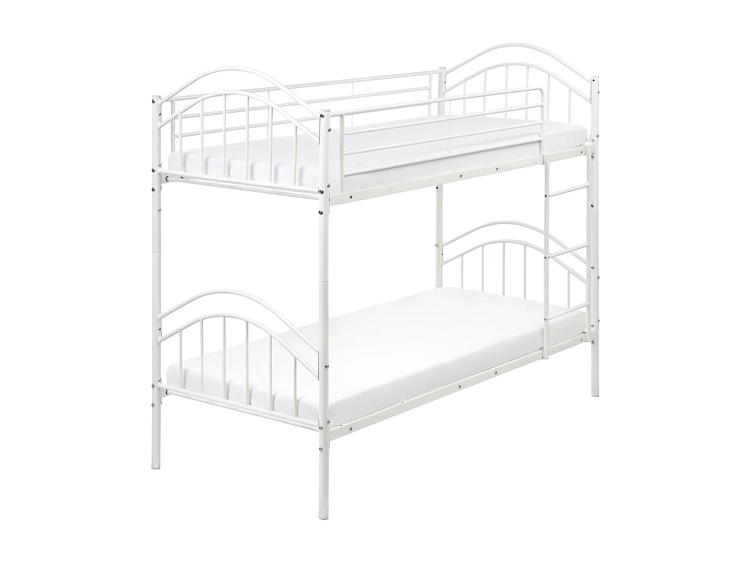 Hochbett Metall CHARTRES 90 x 200 cm Weiss