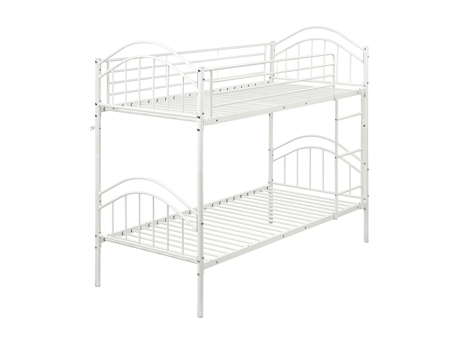 Hochbett Metall CHARTRES 90 x 200 cm Weiss