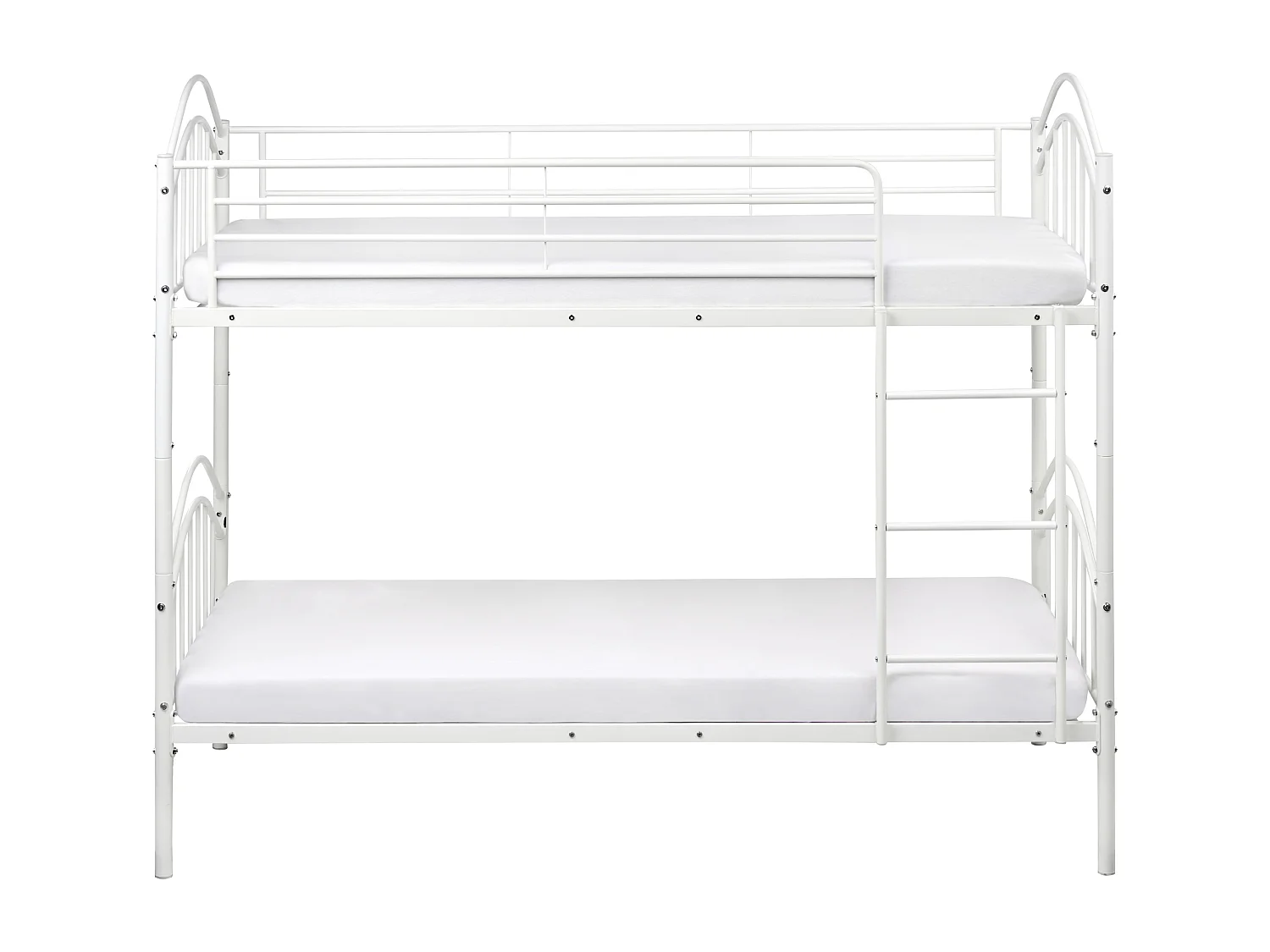 Hochbett Metall CHARTRES 90 x 200 cm Weiss