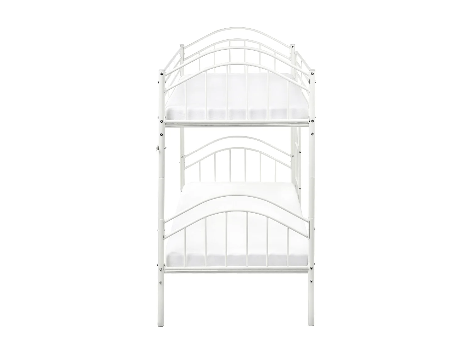 Hochbett Metall CHARTRES 90 x 200 cm Weiss