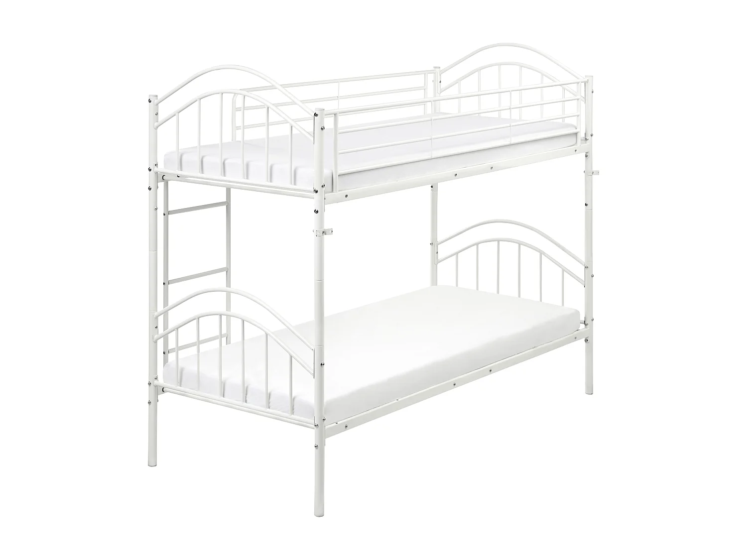 Hochbett Metall CHARTRES 90 x 200 cm Weiss