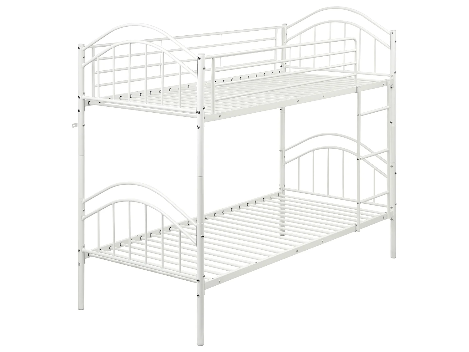 Bunk Bed Metal CHARTRES 90 x 200 cm (EU Single) White