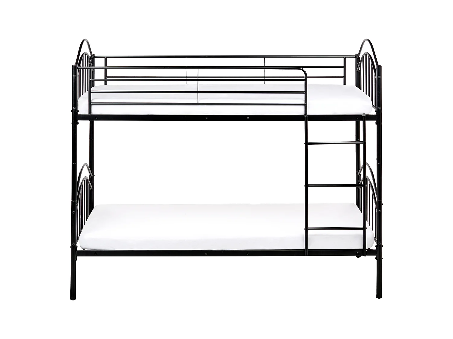 Lit superposé Métal CHARTRES 90 x 200 cm Noir