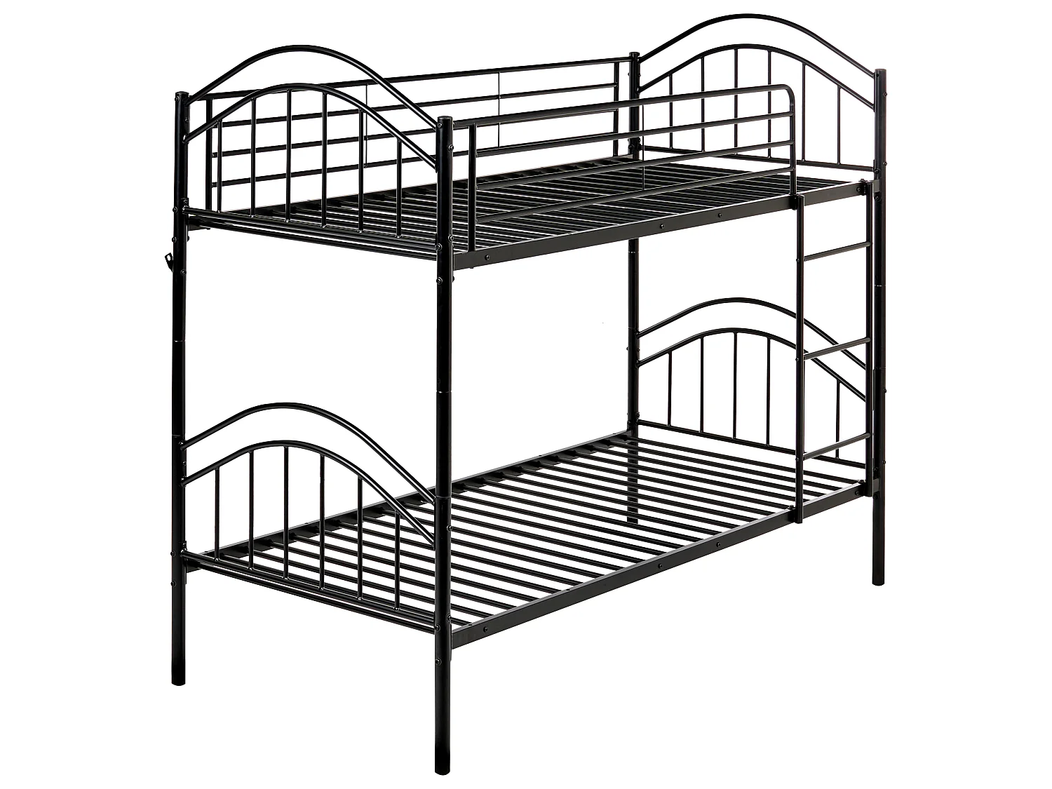 Letto a castello Metallo CHARTRES 90 x 200 cm Nero