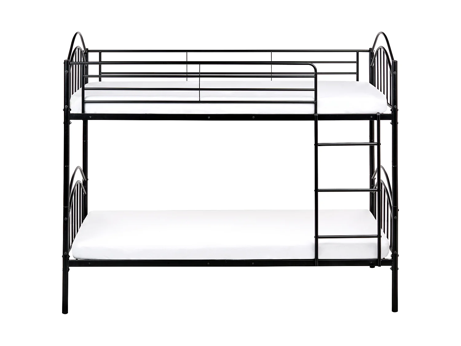 Letto a castello Metallo CHARTRES 90 x 200 cm Nero