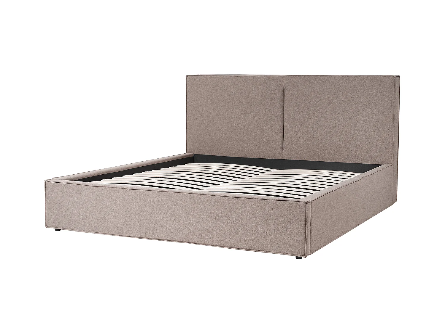 Lit ottoman Tissu MOISSAC 180 x 200 cm Taupe