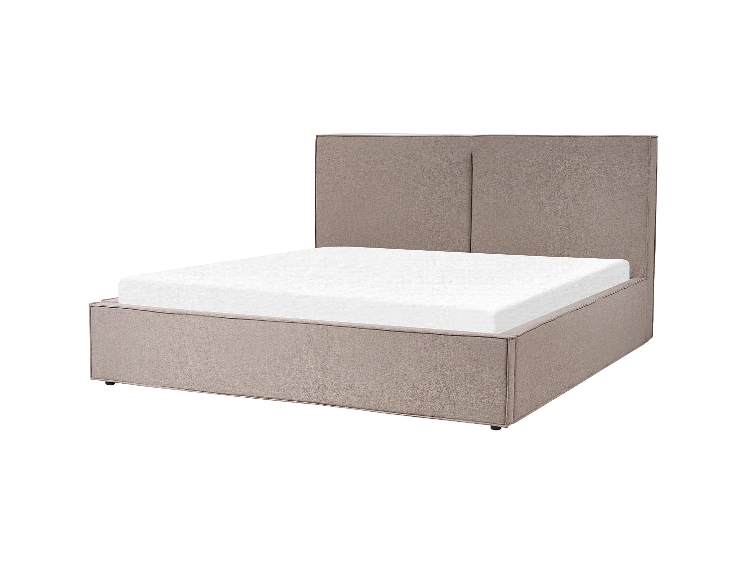 Lit ottoman Tissu MOISSAC 180 x 200 cm Taupe